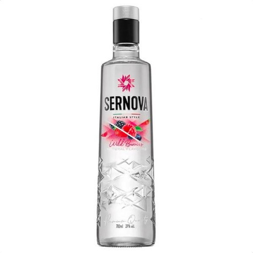 Imagen 1 de 4 de Vodka Saborizado Sernova Frutos Del Bosque Wild Berries 