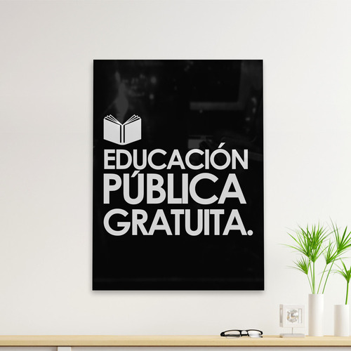 Cuadro Deco Educacion Publica Gratuita (d1642 Boleto.store)