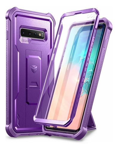 Funda Dexnor Con Mica Y Soporte Para Samsung Galaxy S10+ )