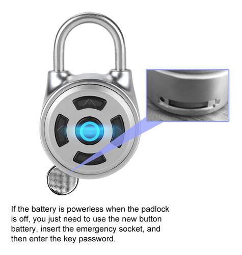 Universal Mini Inalámbrico Metal Bluetooth Candado Cerradura electróni 