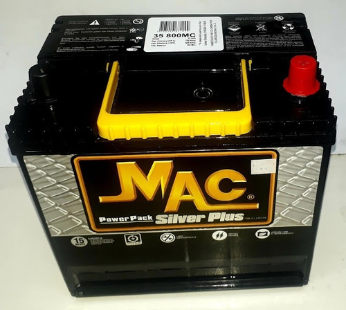 Batería Mac 35800 Mazda 2, 3, 5, Cx5. Xtrail Envío Nacional