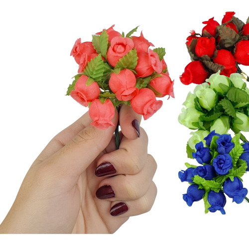 Mini Flor Artificial Pacote Com 144  Unidades