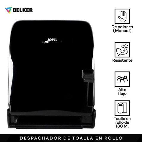 5 Dispensador Rellenable + 5 Despachadores De Toalla Jofel