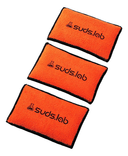 Suds Lab Ds  Juego 3 Almohadillas Orejas Microfibra Limpieza