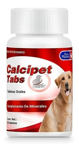 Pets Pharma Calcipet Tabs (calcio) Para Perros/gatos 30 Tab