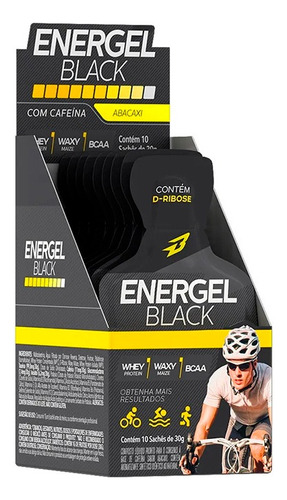Gel Energizante Energel Black Sachets Caja 10 Unidades