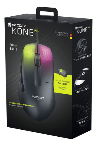 Ratón Para Juegos De Pc Roccat Kone Pro, Ligero, 19 K Dpi, N
