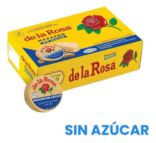 Mazapan Sin Azucar Light Splenda De La Rosa Cacahuate 72pz