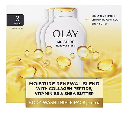 Olay Moisture Renewal Blend Body Wash, 23.6 Oz., 3 Pk