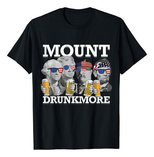 Mount Drunkmore Mount Rushmore Polera Para Beber De Los Pr