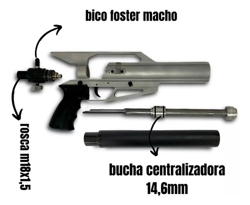 Pcp Custom Carcara 5.5/.22 Aluminio