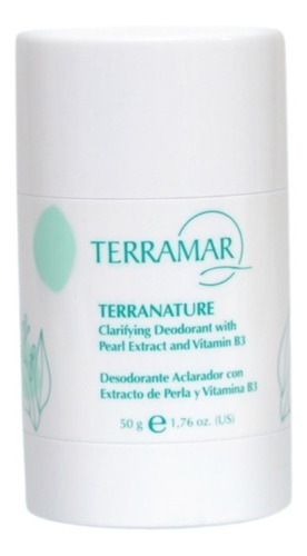 Desodorante Aclarador Perla Y Vit B3 / 50g Terramar