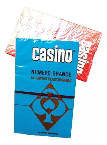 Cartas Poker 54 Naipes Plastificadas Numeros Grandes Orig