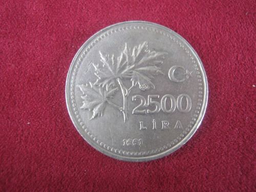 Turquía  2500 Liras 1991