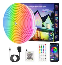 Comprar Luces De Cuerda De Neón, Luces De Tiras Led Rgb Rgb De 20 Pi