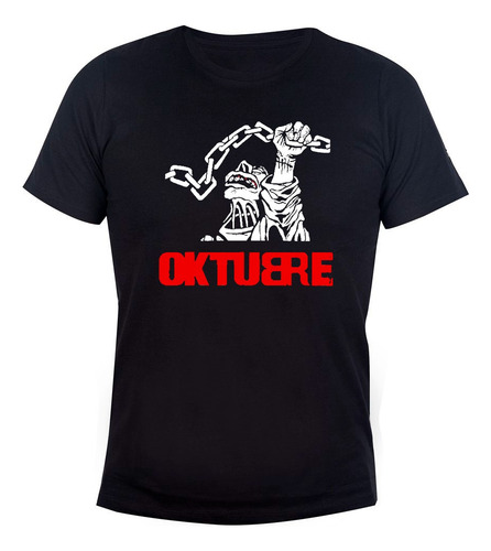 Remera Algodón Unisex Los Redondos Oktubre Indio Solari