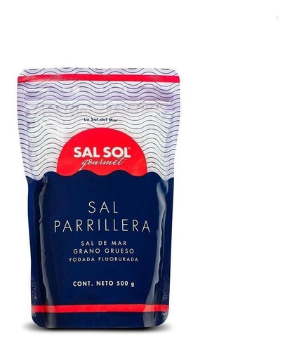 Imagen 1 de 1 de Sal Parrillera De Mar Caja Con 10 Bolsas De 500gr
