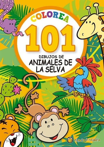 Colorea 101 Dibujos De Animales De La Selva--el Gato De Hoja