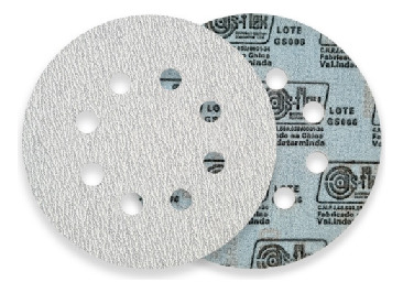 Disco Lixa Branco Velcro 150mm G040 C/10 Pcs Disflex