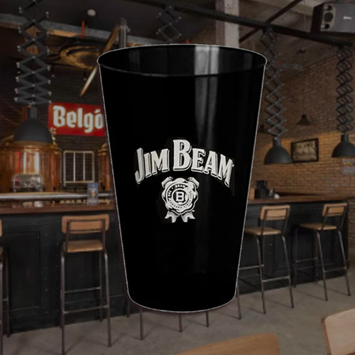Copo Acrílico Personalizado Jim Beam 500ml