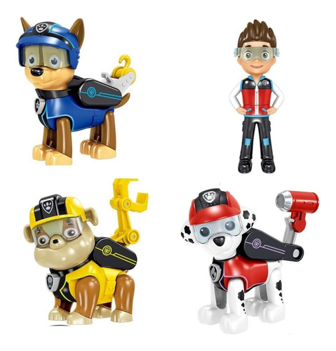Imagem 5 de 6 de 7 Bonecos Articulados Patrulha Canina Chase Ryder Cachorros