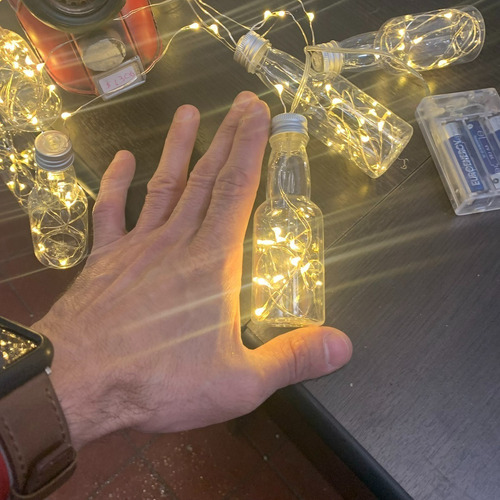 Navidad, Guirnalda Led, Lady Pía, Botellitas