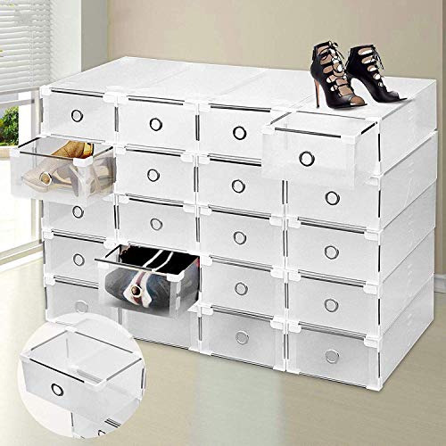 Juego De 12 Cajas Apilables Almacenar Zapatos, Caja De ...