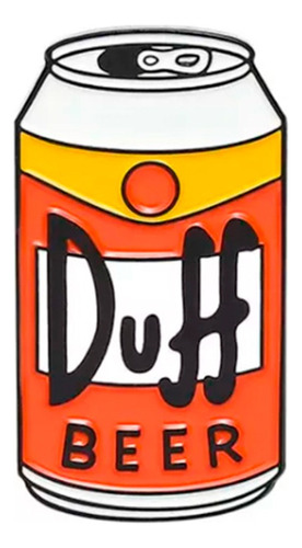 Pin Metálico Los Simpson Duff Beer Cerveza 3x1.6cm