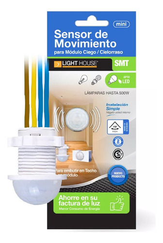 Sensor De Movimiento Lighthouse Modulo Ciego Cielorraso