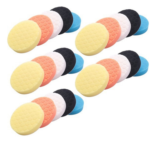 Kit De Almohadillas De Pulido De 25 Piezas De 5 Pulgadas (12