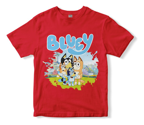 Polera De Niño Estampada De Bluey