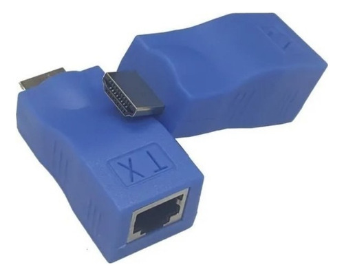 Adaptador Hdmi Extensor Alargue 30 Metros Cable Red Rj45 Utp