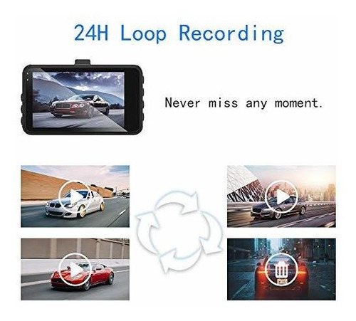 Gokkcl Dash Cam,1080p Camara For Cars Fhd With 3 Inch Super