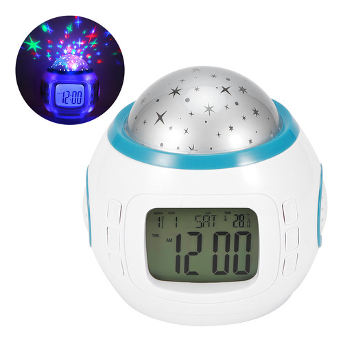 Reloj Despertador Con Música Led Star Sky Projector, Multifu