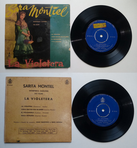 Sara Montiel Compacto Vinil Nac Usado La Violetera 1961 Mono