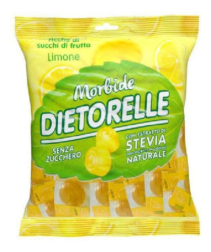 Bala De Goma De Limão Com Stevia Dietorelle 70g