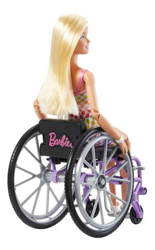 Barbie Fashionista Muñeca Silla De Ruedas Morada