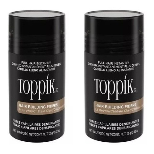 Toppik Original Oculta Calvicie 12 G Castano Claro 2 Pack