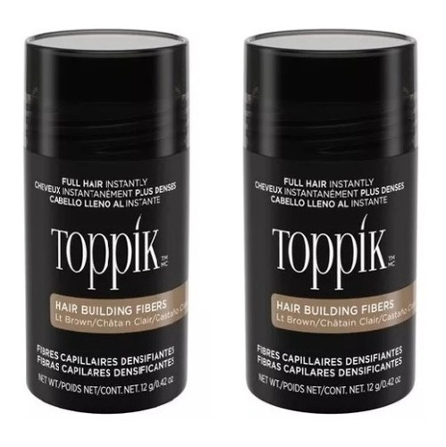 Toppik Original  Oculta Calvicie 12 G Castano Claro 2 Pack 