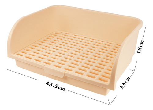 Gran Conejo Bandeja De Arena Para Inodoro Orinal Beige Beige
