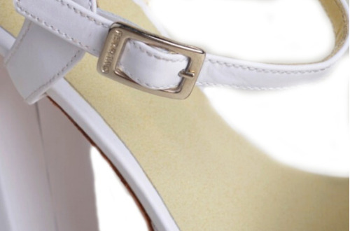 Sandalias De Fiesta Taco De Mujer De Cuero Gaynor - Ferraro