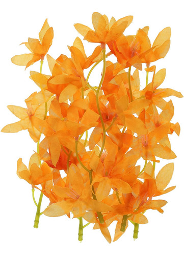 Patikil Flor De Orquídea Artificial De 7 Pulgadas, 24 Velas