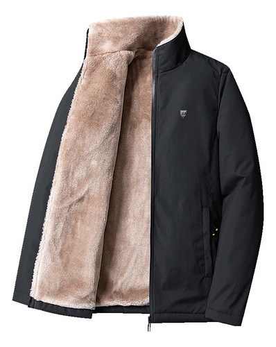 Warm Plus Size Parka De Invierno For Hombre De Lana Gruesa