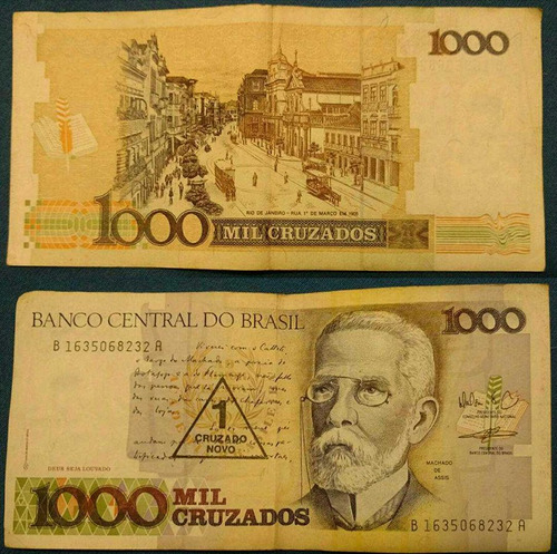 Cédula De 1000 Cruzados