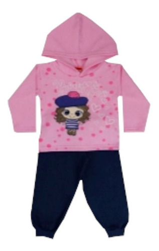 Kit 5 Conjunto Moletom Infantil Menina-menino Atacado 1/2/3