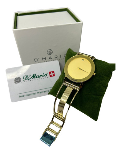 Reloj D'mario Hombre Ze1150 Pulso Esqueleto Dorado