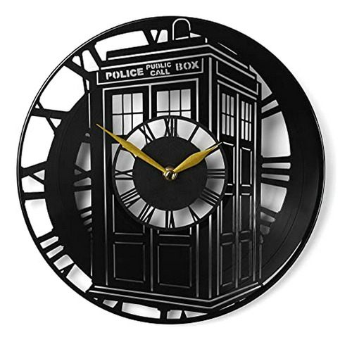 Reloj De Pared De Vinilo Dr Who.