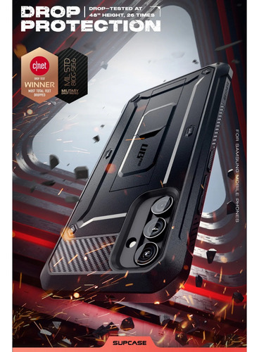 Case Militarizado 360° Supcase Para Galaxy A54 5g Negro