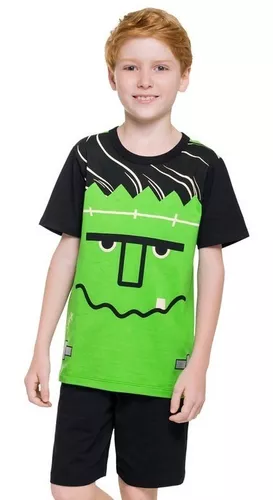 Pijama Longo Infantil Menino Fantasia Halloween - 56AD1AEN8