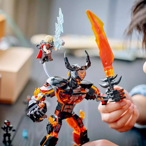 Lego Marvel | Figura Do Thor Vs. Surtur (76289) 245 Blocos E Figuras Para Montar